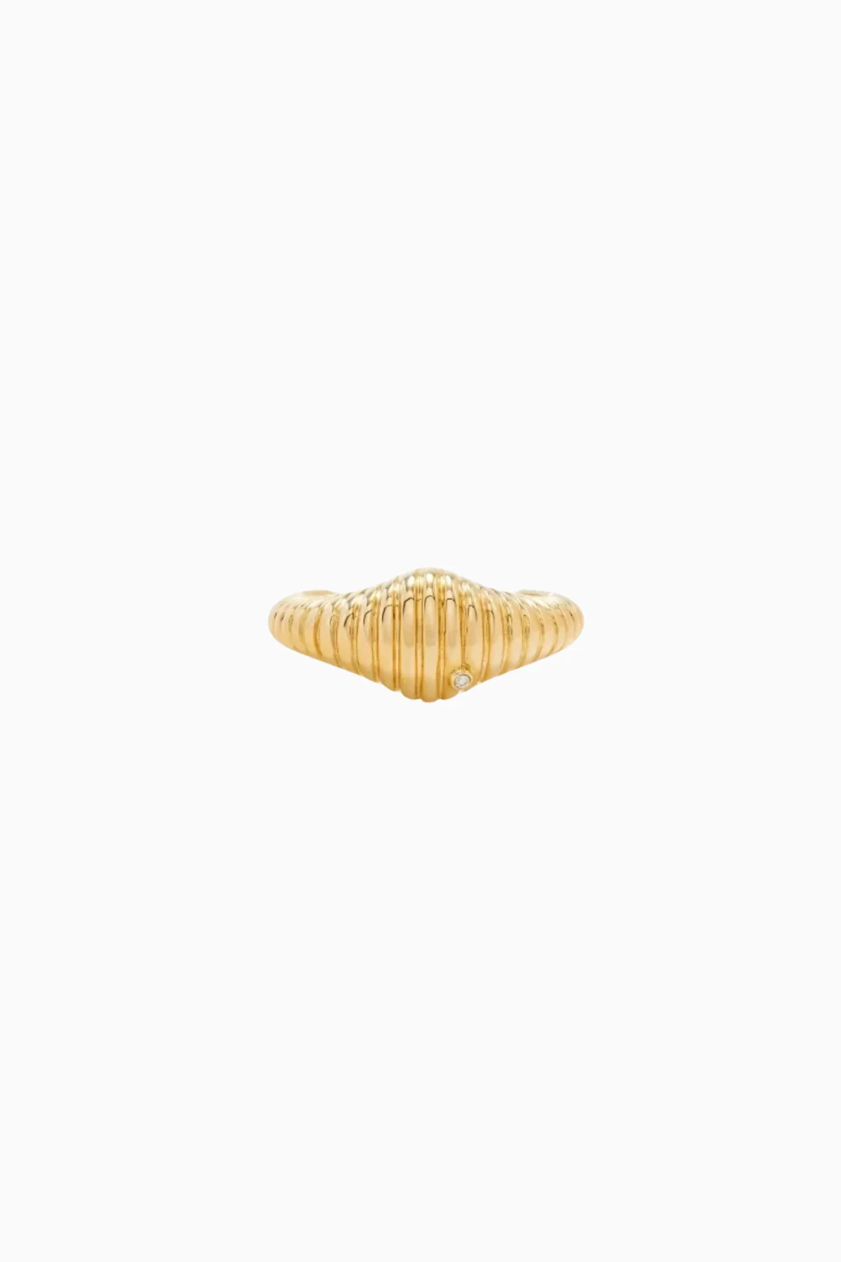 Yvonne Léon Nano Chevaliere Ovale Ring - Yellow Gold