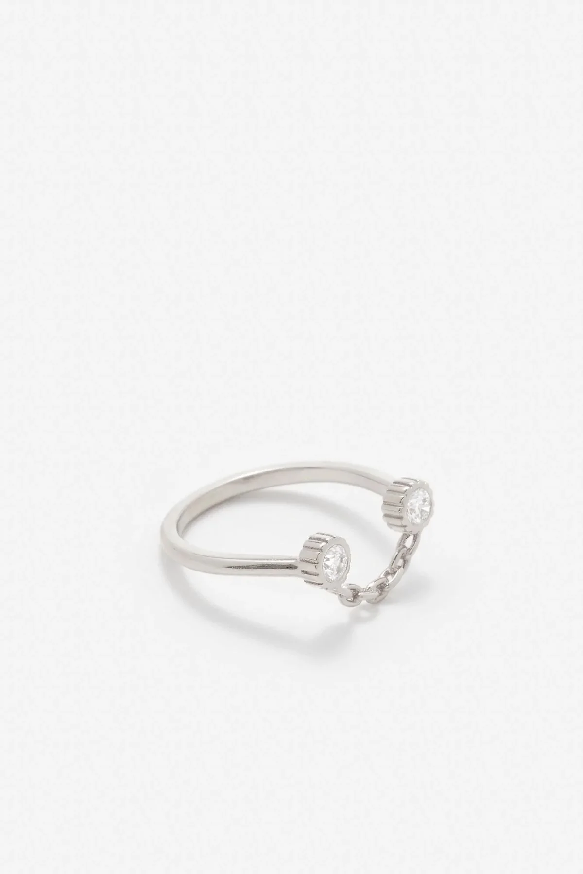 Yvonne Léon Sourire Diamond Ring - White Gold - Image 2
