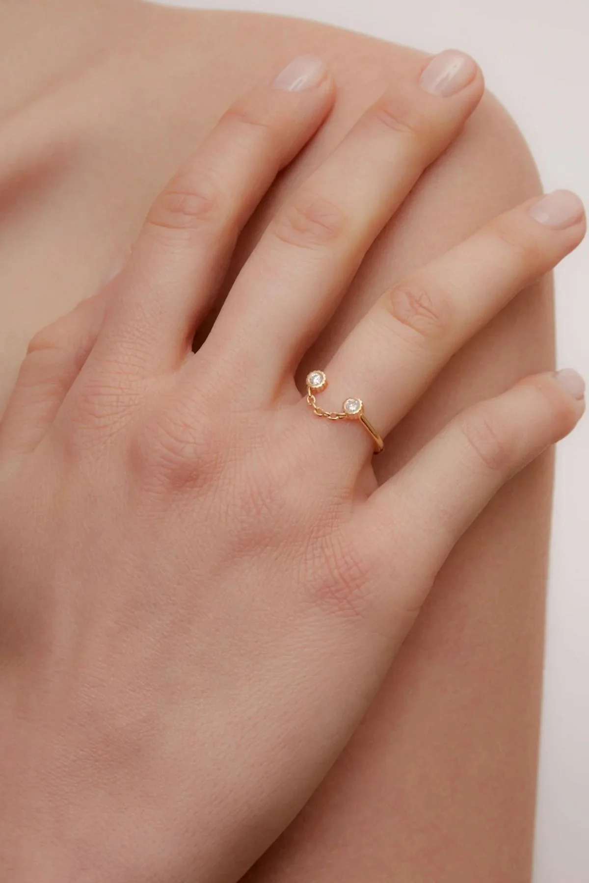 Yvonne Léon Sourire Diamond Ring - Yellow Gold - Image 3
