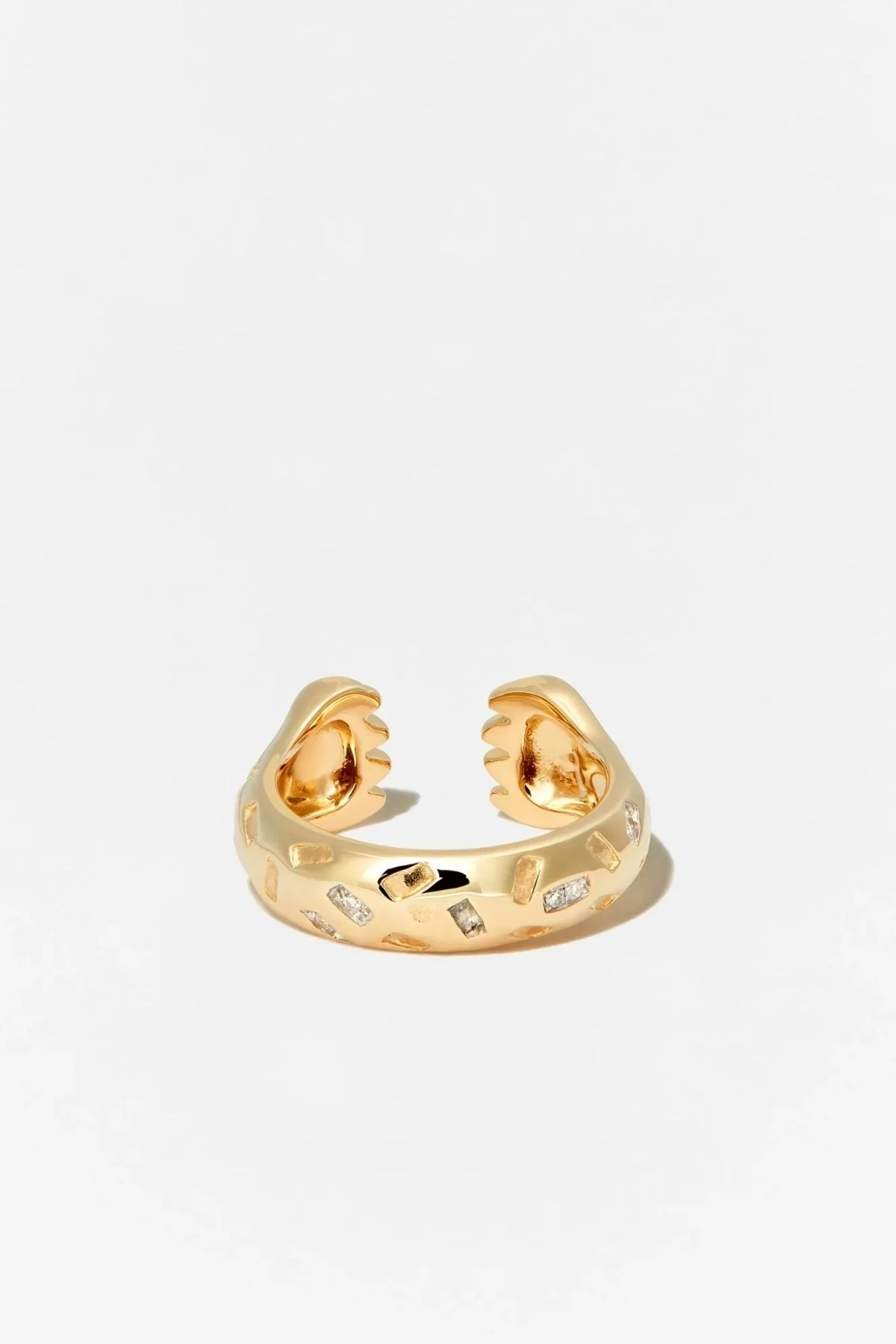 Yvonne Léon Tiger Claw Diamond Ring - Yellow Gold - Image 3